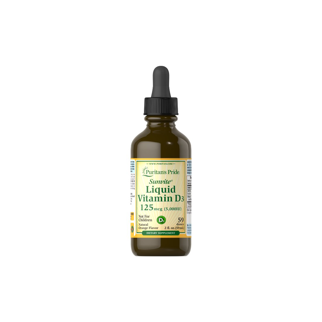 Liquid Vitamin D3 125 mcg (5000 IU) 59 ml