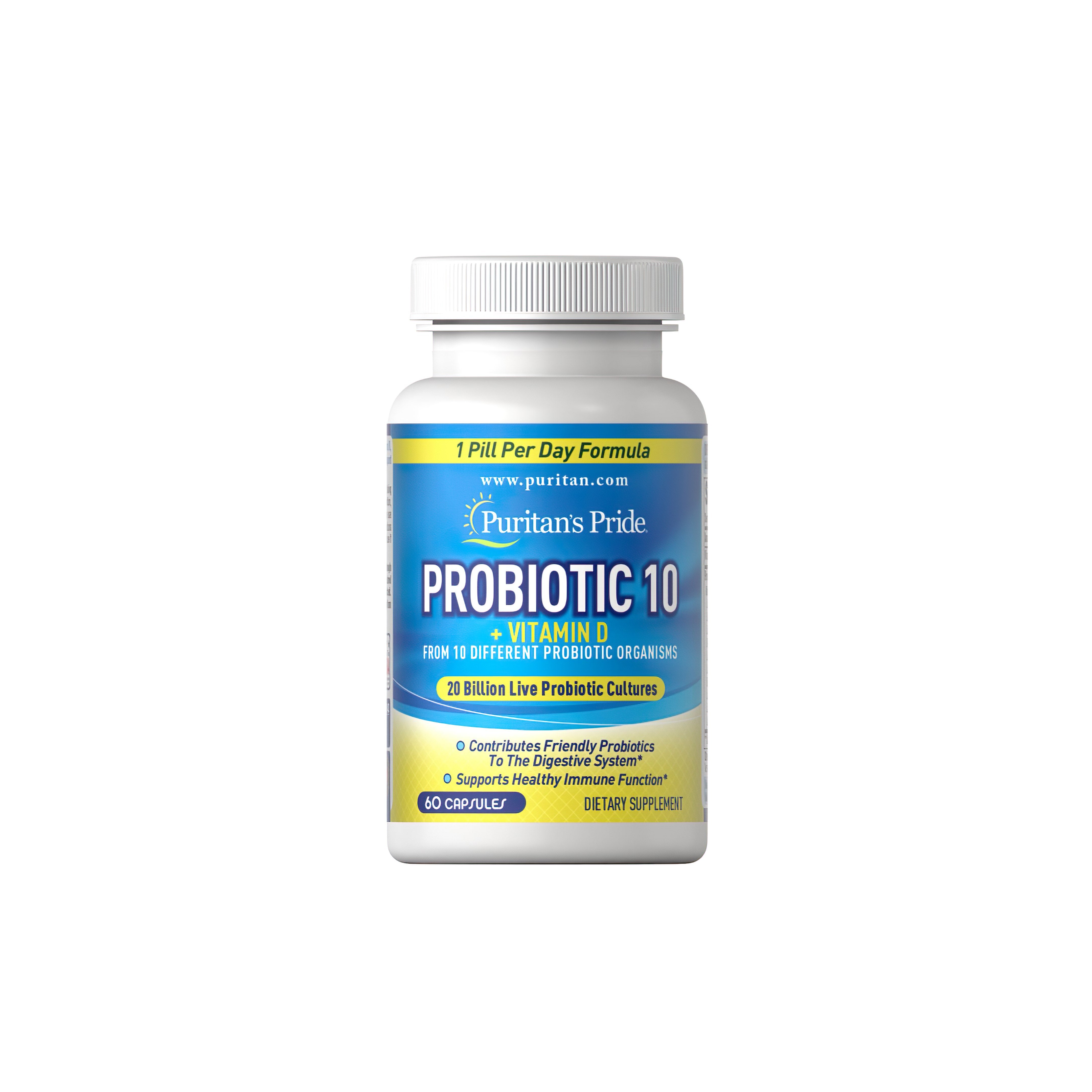 Probiotic 10 plus Vitamin D3 1000 IU 60 caps