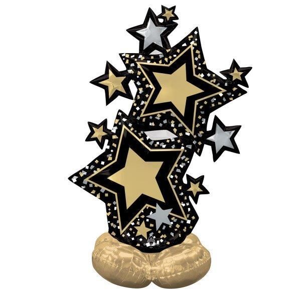 Amscan Balão Airloonz Star Cluster Black And Gold 149cm