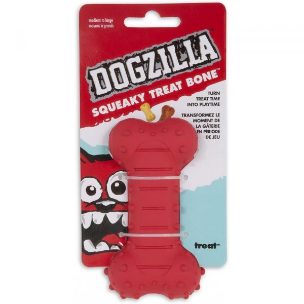 Dogzilla Squeaky Treat Bone L L