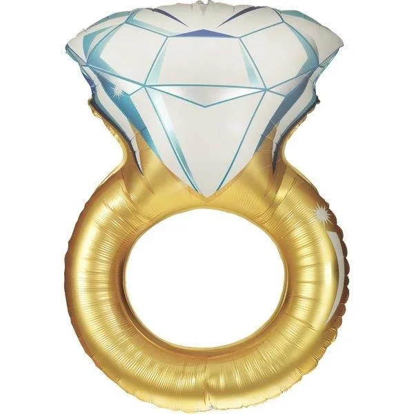 Grabo Balão Foil 37" Anel Dourado - 460015399