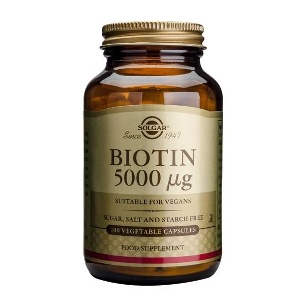 Solgar Biotina 5000 mcg – 100 cápsulas