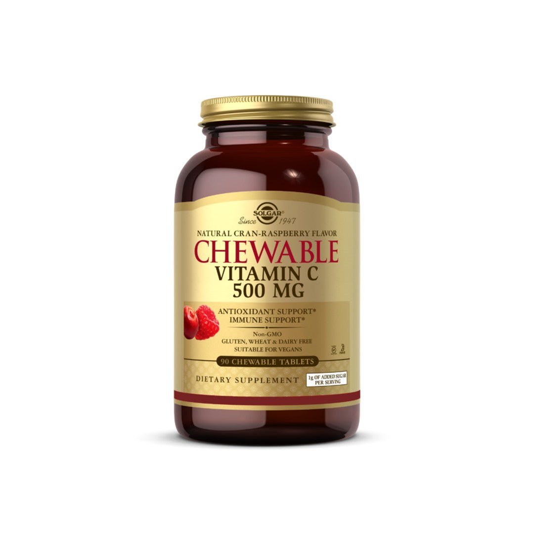 Vitamin C 500 mg chewable tablets cran rasberry flavor