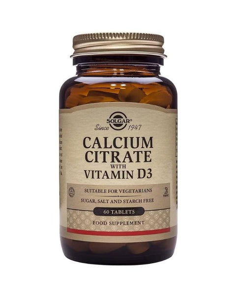 Cálcio com Vitamina D3 - 60 Comprimidos - Solgar