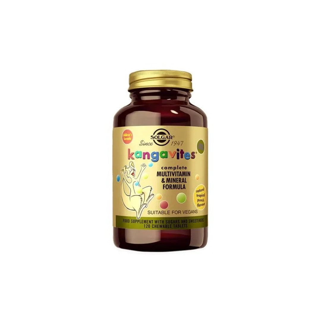 Kangavites Tropical Punch Childrens (3+) Multivitamin and Mineral Formula 60 Chewable Tablets