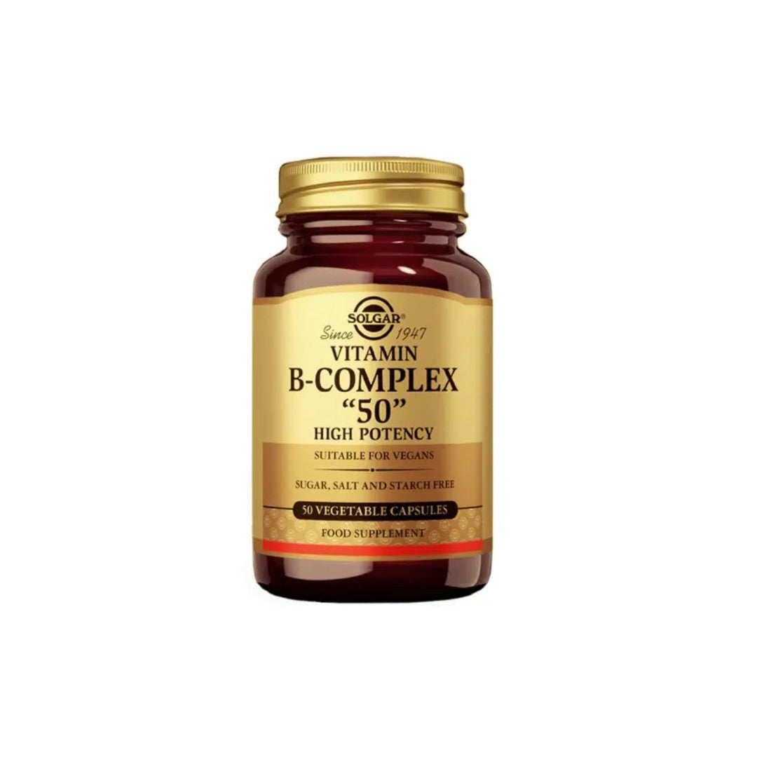 Vitamin B-50 Complex High Potency 50 Vegetable Capsules