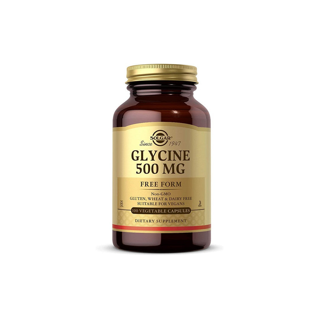 Glycine 500 mg 100 Vegetable Capsules