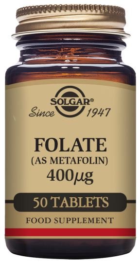 Solgar Folato ( metafolin ) 400 mcg – 50 cápsulas