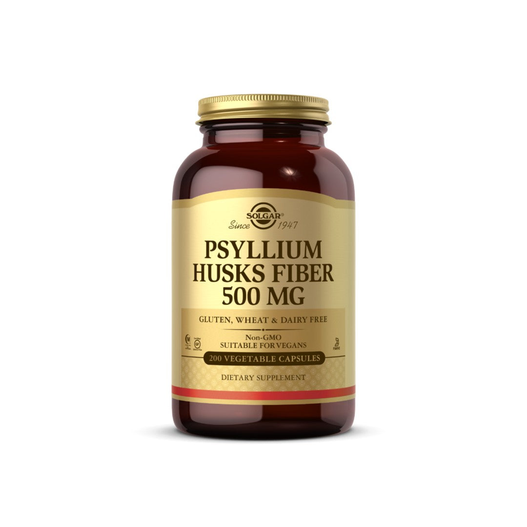 Psyllium Husks Fiber 500 mg 200 vege capsules