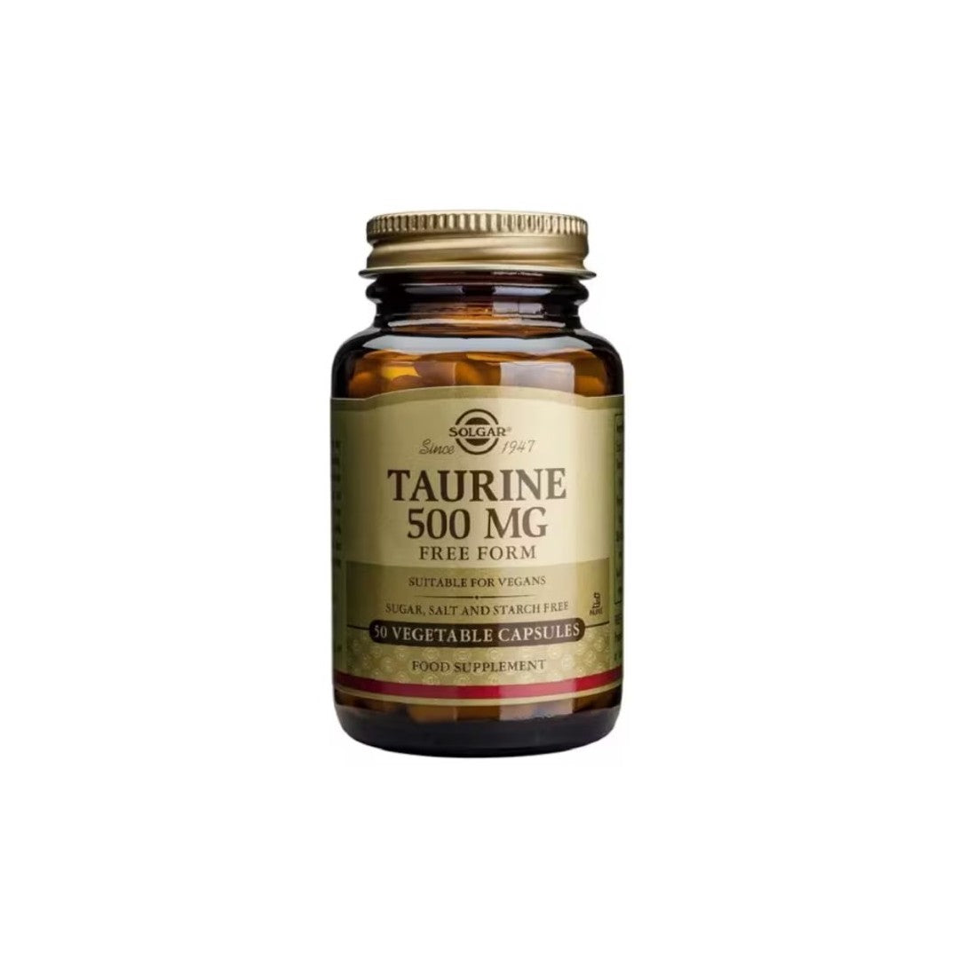 Taurine 500 mg 50 Vegetable Capsules