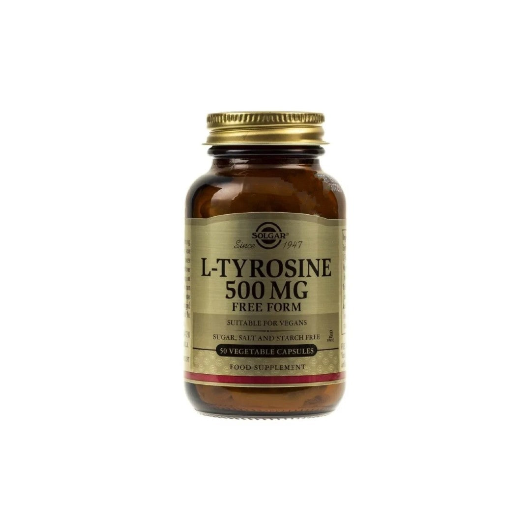 L-Tyrosine 500 mg 50 Vegetable Capsules