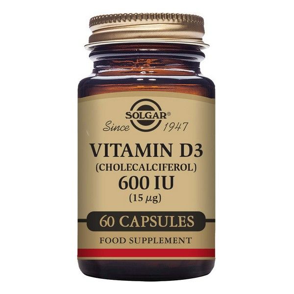 Solgar Vitamin D3 600Ui 15Mcg 60 Cápsulas