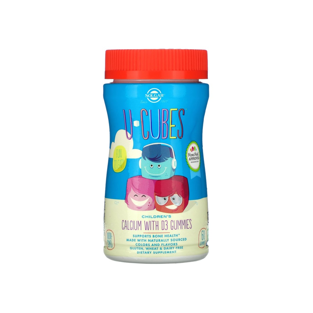 U-Cubes Childrens Calcium with D3 gummies