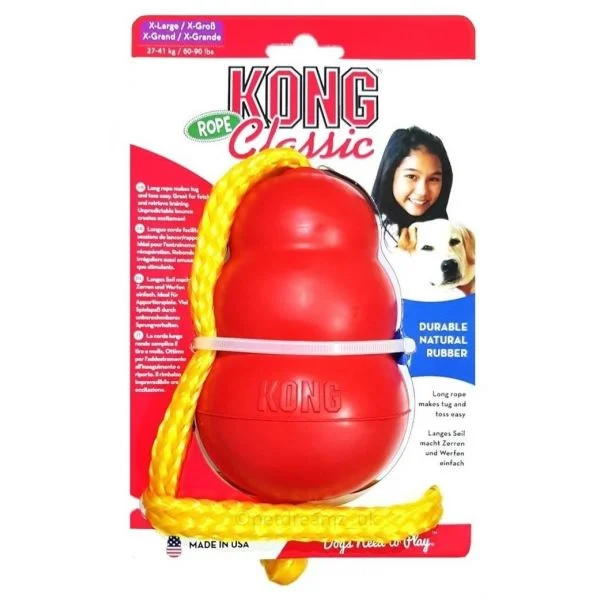 Kong Brinquedo Cão Classic Rope M 7-16Kg Red