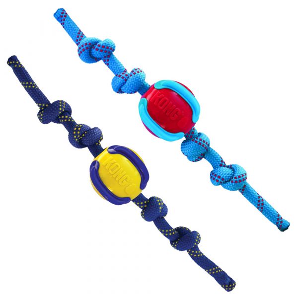Kong Bola com Corda Jaxx Brights Cães Medium