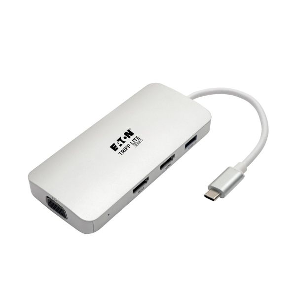 Eaton Estação de Acoplamento USB-C U442-DOCK12-S HDMI VGA Thunderbolt 3 USB-A Prata