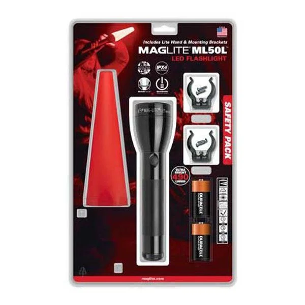 Mag-lite Lanterna Elétrica Ml50l led 2c Safety Pack Black 490 Watts