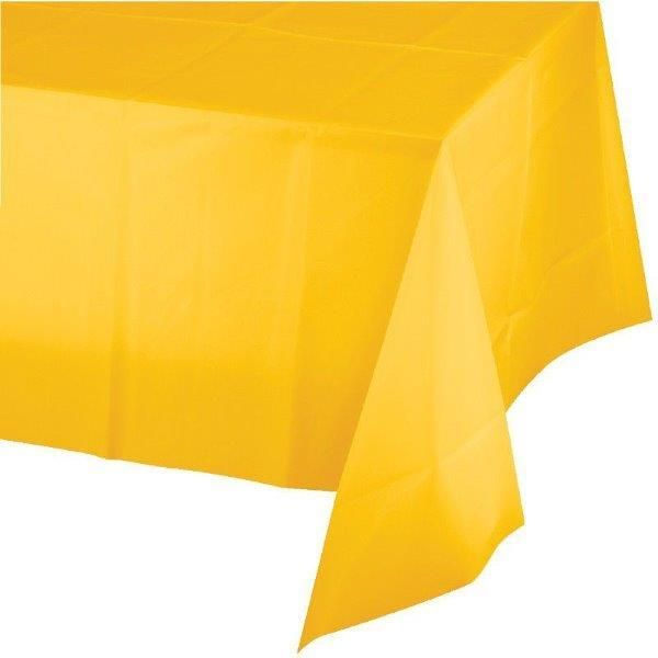 Creative Converting Toalha de Mesa Plástico 137x274cm Amarelo Torrado