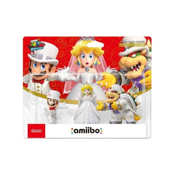 Amiibo Super Mario Odyssey Pack: Mario + Peach + Bowser