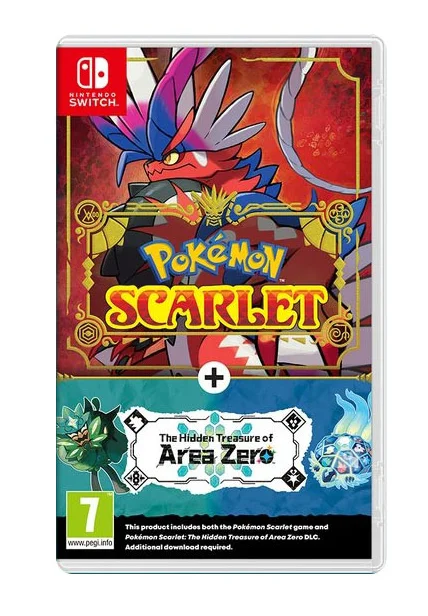 Jogo Nintendo Switch Pokémon Scarlet + DLC The Hidden Treasure of Area Zero