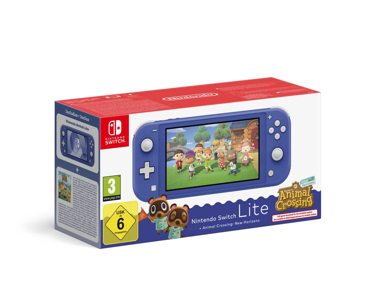 Nintendo Switch Lite Azul + Animal Crossing: New Horizons