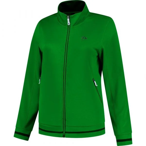 Dunlop Club Knitted Jacket Verde L Mulher