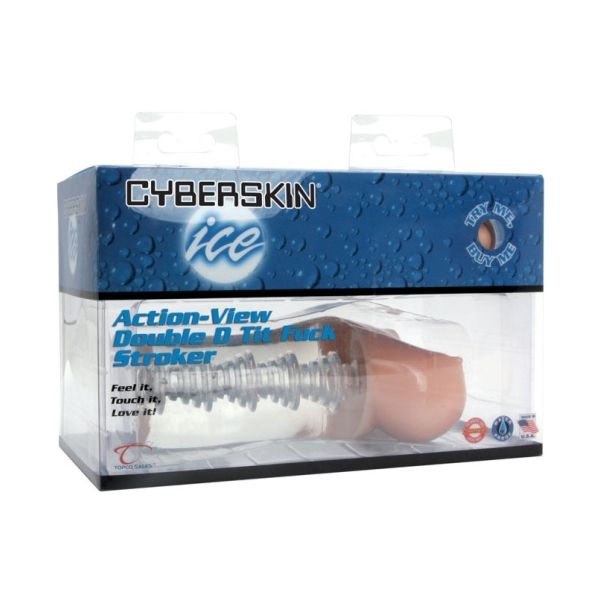 Topco Masturbador Cyberskin Ice Action-View Peitos