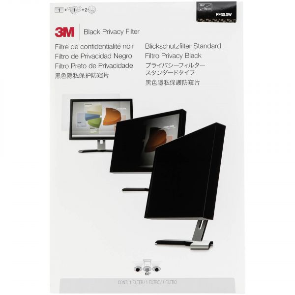 3M Privacy Filtro Preto para 76,2cm (30,0 ) 16:10 - PF300W