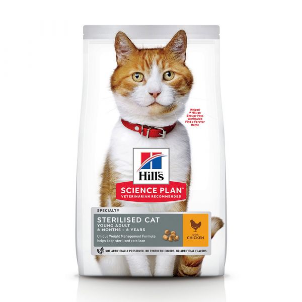 Hill's Science Plan Young Adult Sterilised Chicken 3Kg