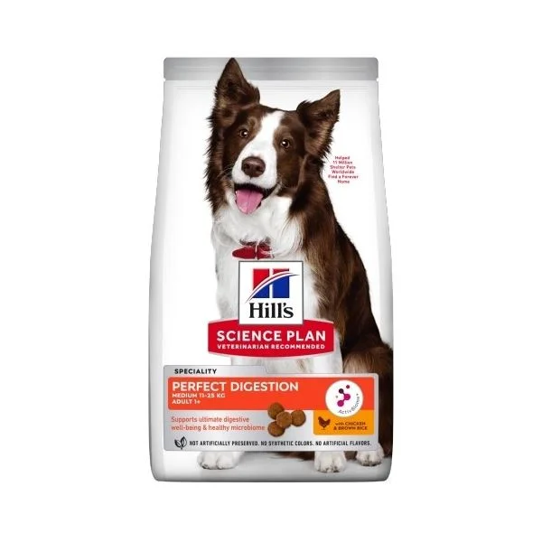 Hill's Science Plan Perfect Digestion Adult Medium Chicken 14Kg