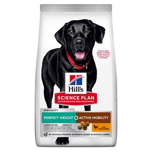 Hill's Science Plan Perfect Weight & Active Mobility Large Breed Chicken 12Kg