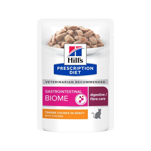Ração Húmida Hill's PD Feline Gastrointestinal Biome i/d Frango 85g