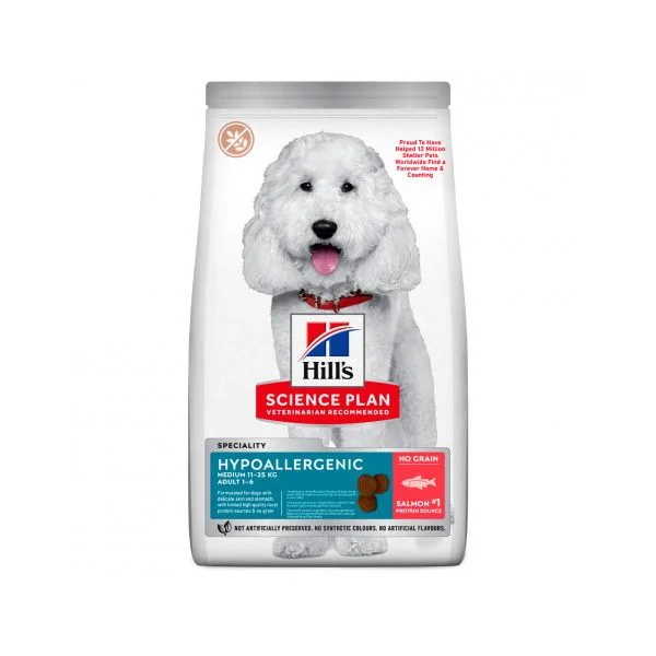 Hill's Hypoallergenic Medium Adult Salmão 2,5 kg