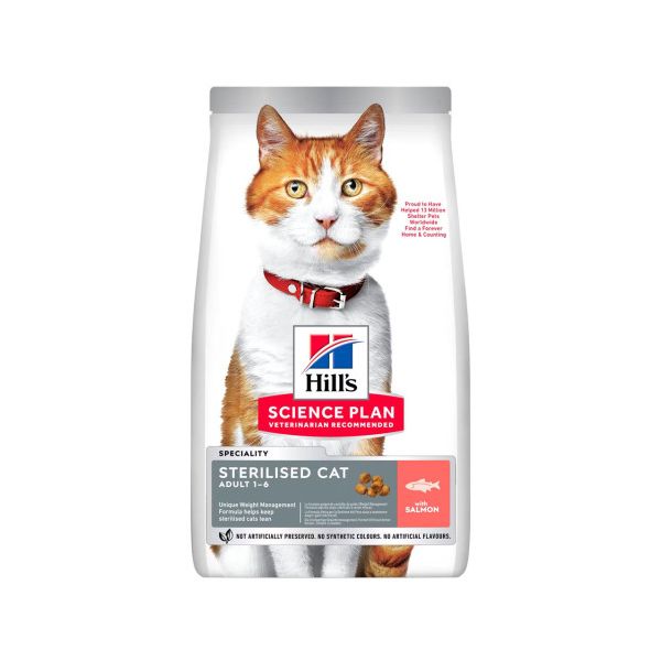 Hill's Science Plan Sterilised Salmão Adulto Jovem 7kg