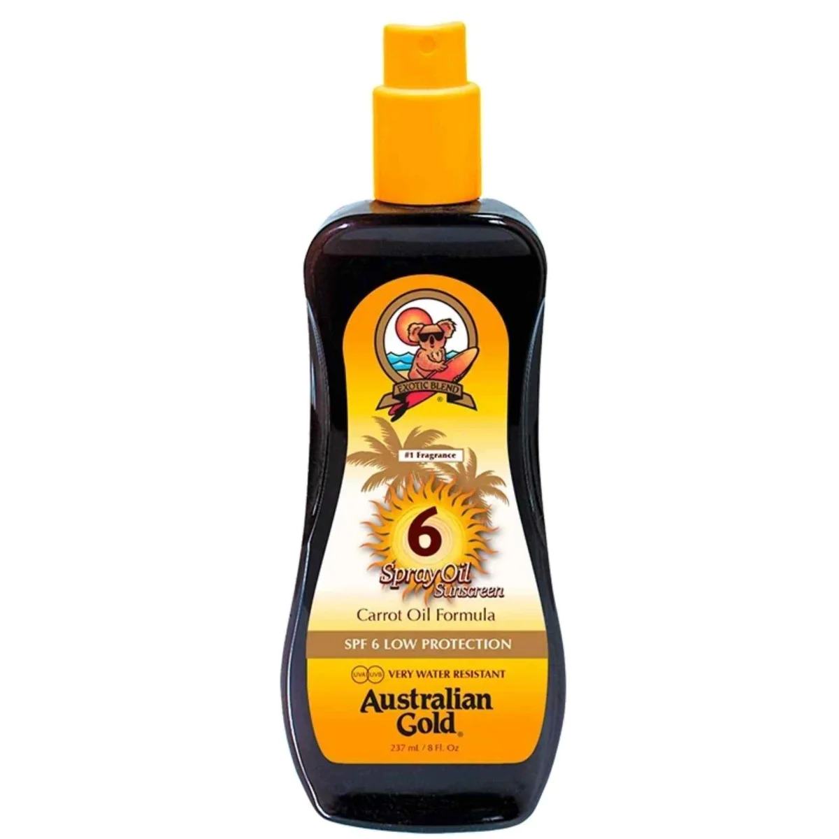 AUSTRALIAN GOLD SUNSCREEN SPF6 spray carrot oil formula 237 ml