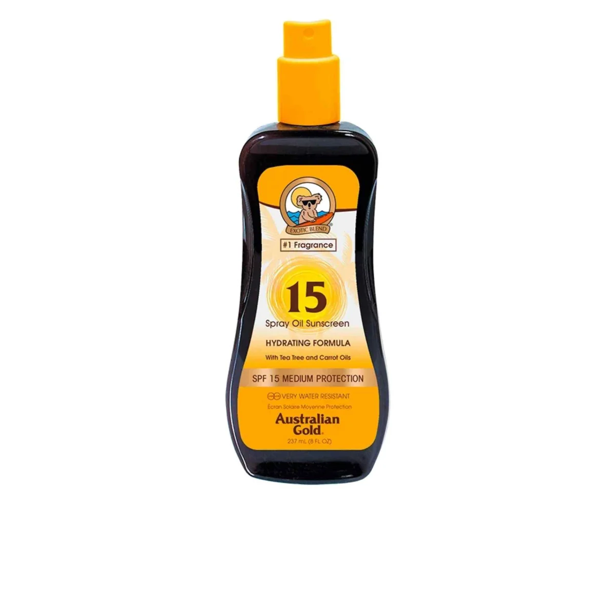 AUSTRALIAN GOLD SUNSCREEN SPF15 spray oil hydrating formula 237 ml