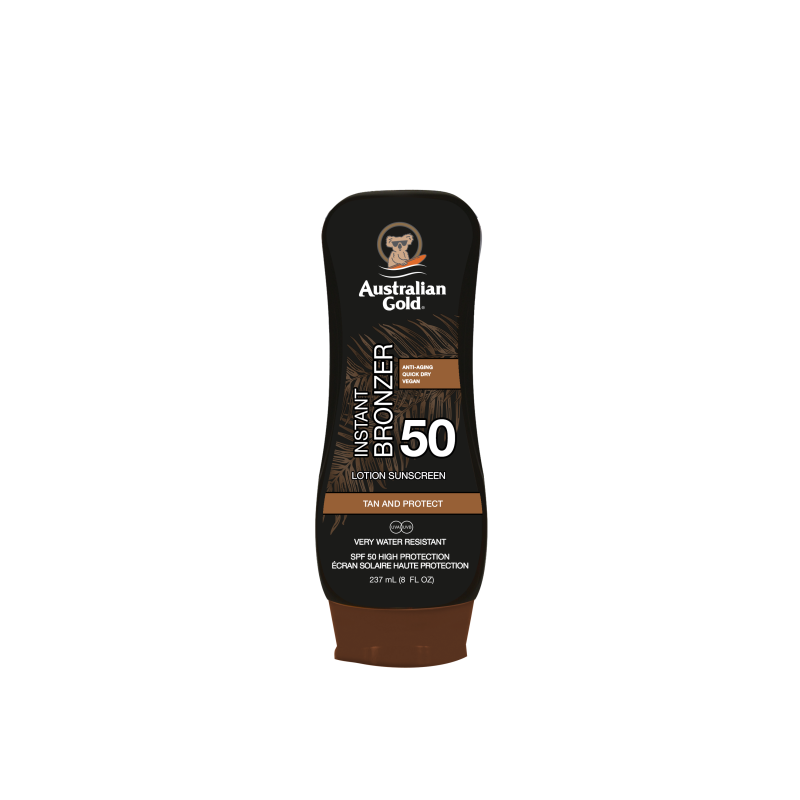 Australian gold protetor solar com bronzeador fps 50 – 237ml