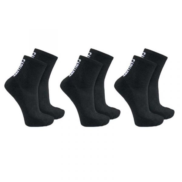 Carhartt Force Logo Crew Short Socks 3 Pairs Preto EU 42-45