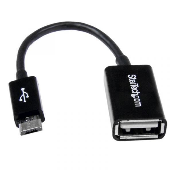 Startech Adaptador Micro USB Macho a USB Hembra OTG 12cm Preto - UUSBOTG