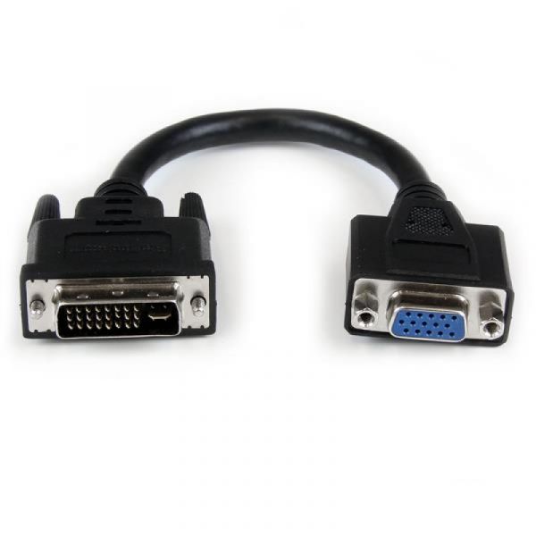 Startech Cabo Adaptador Dvi Macho - Vga Fêmea - DVIVGAMF8IN
