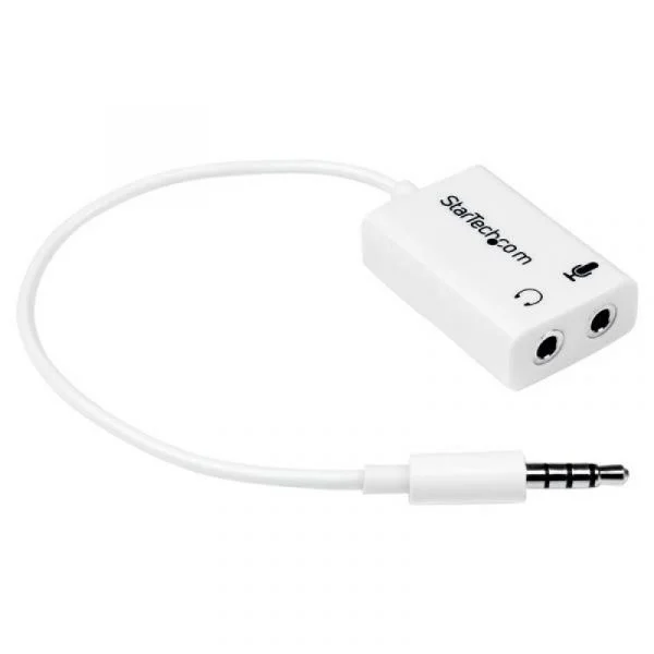 Startech Splitter Jack 3.5mm Macho 2x Jack 3.5mm Fêmea (branco) - Muyhsmffadw
