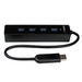 StarTech.com Concentrador USB SuperSpeed 3.0 portátil de 4 portas com cabo integrado