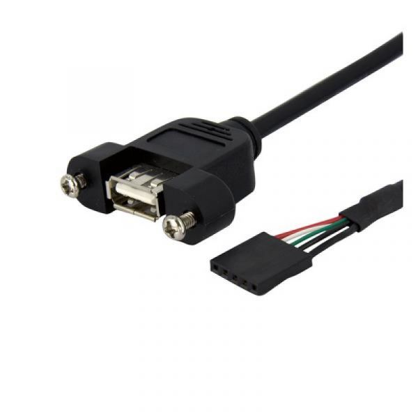 Startech 91CM usb 2.0 para Montaje En Panel - USBPNLAFHD3