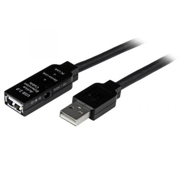 Startech Cabo usb 2.0 Macho-fêmea Preto (25 Mts) - USB2AAEXT25M