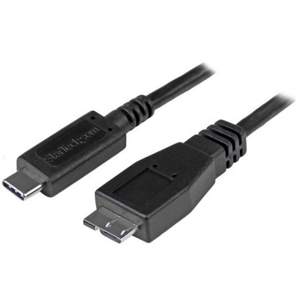 Startech Cabo usb C Macho - Micro-usb B Macho (1 M) Preto - USB31CUB1M