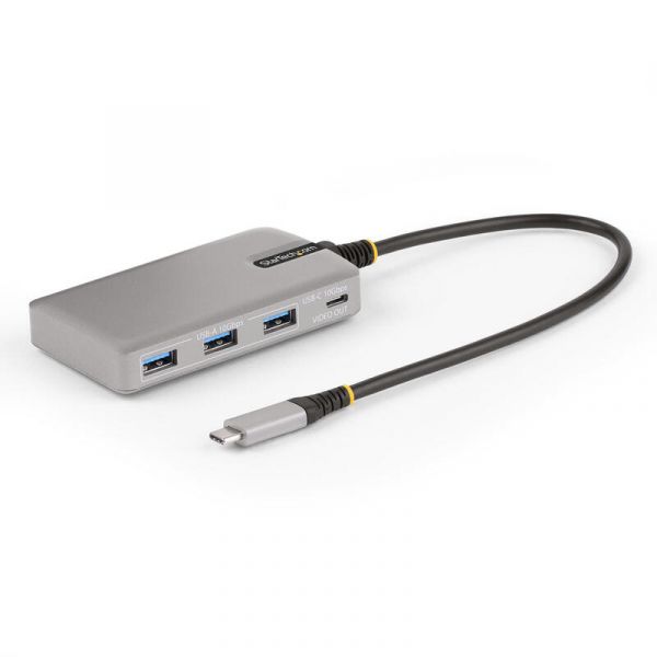 StarTech.com HB31C3A1CDPPD3 Hub USB-C 4 Portas 4K 60Hz 100W PD