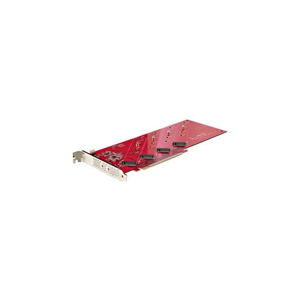 StarTech.com Adaptador PCIe Quad M.2 x16 NVMe/AHCI PCIe 4.0 (QUAD-M2-PCIE-CARD-B)