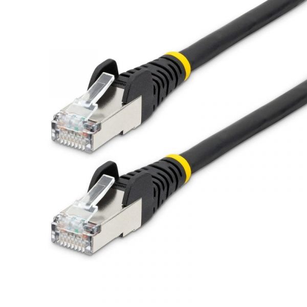 startech Cabo Ethernet StarTech.com 10m Cat6a S/FTP LSZH Preto PoE++ 100W RJ-45 Snagless