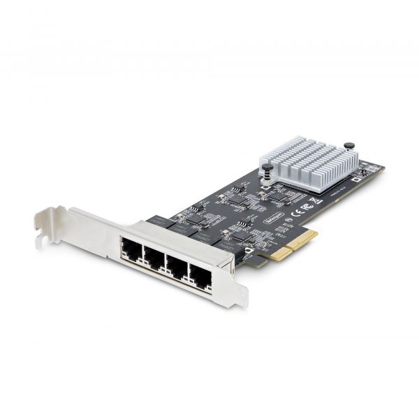 StarTech PR42GINETWRKCRD Placa de Rede PCI Express 2.0/2.5GbE 4 Portas NBASE-T Perfil Baixo