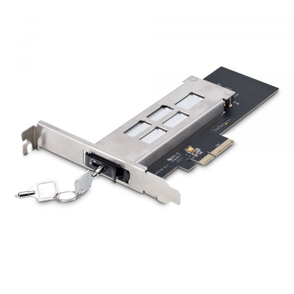 Startech.com Placa de Expansão PCIe M2-REMOVABLE-PCIE-N1 com Bandeja Removível Hot-Swap para SSD NVMe M.2